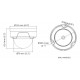 HIKVISION HIWATCH IP κάμερα HWI-D121H, POE, 2.8mm, 2MP, IP67 & IK10