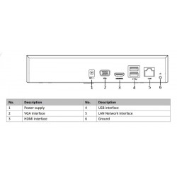 HIKVISION HIWATCH NVR καταγραφικό HWN-2104MH, H.265+, 4 κανάλια