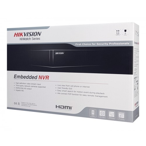 HIKVISION HIWATCH NVR καταγραφικό HWN-2104MH-4P, H.265+, 4 κανάλια PoE