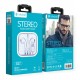 CELEBRAT earphones με μικρόφωνο G17, Lightning, Φ14mm, 1.2m, λευκά