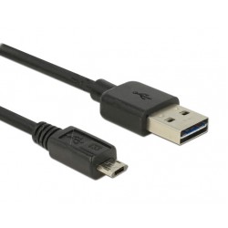 POWERTECH καλώδιο USB σε USB Micro CAB-U062, Easy USB, 2m, μαύρο