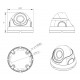 LONGSE υβριδική κάμερα LIRDBAHTC200F, 2.8mm, 2MP, αδιάβροχη IP67, IR 20m