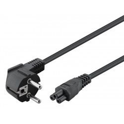 GOOBAY καλώδιο τροφοδοσίας 44877, γωνιακό, 0.75mm², 3m, μαύρο