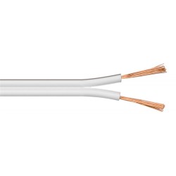POWERTECH καλώδιο ήχου 2x 0.75mm² CAB-SP022, CCA, 10m, λευκό