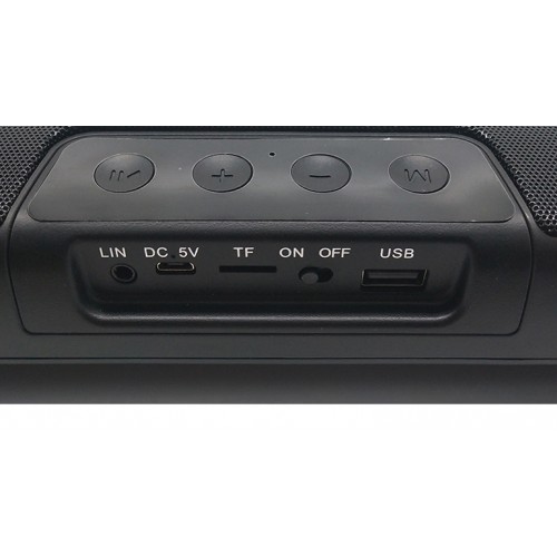 POWERTECH soundbar PT-989, 20W RMS, TWS, 3600mAh, μαύρο