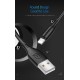 USAMS καλώδιο Lightning σε USB US-SJ266, 2A, 1m, μαύρο
