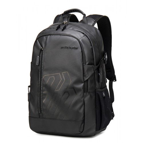 ARCTIC HUNTER τσάντα πλάτης B00387 με θήκη laptop 15.6", 26L, USB, μαύρη