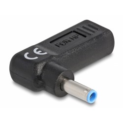 DELOCK αντάπτορας τροφοδοσίας laptop 60004, USB-C σε HP 4.5x3mm, μαύρος