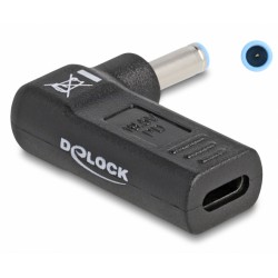 DELOCK αντάπτορας τροφοδοσίας laptop 60004, USB-C σε HP 4.5x3mm, μαύρος