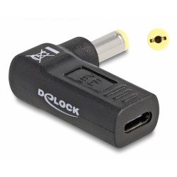 DELOCK αντάπτορας τροφοδοσίας laptop 60009, USB-C σε Acer 5.5x1.7mm, μαύρος