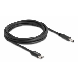 DELOCK καλώδιο τροφοδοσίας laptop 87974, USB-C σε Dell 4.5x3mm, 1.5m, μαύρο