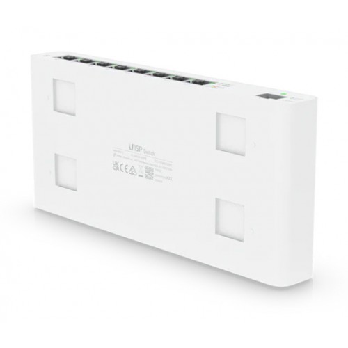 UBIQUITI Switch UISP, 8-Port Gigabit, 10/100/1000 Mbps, PoE