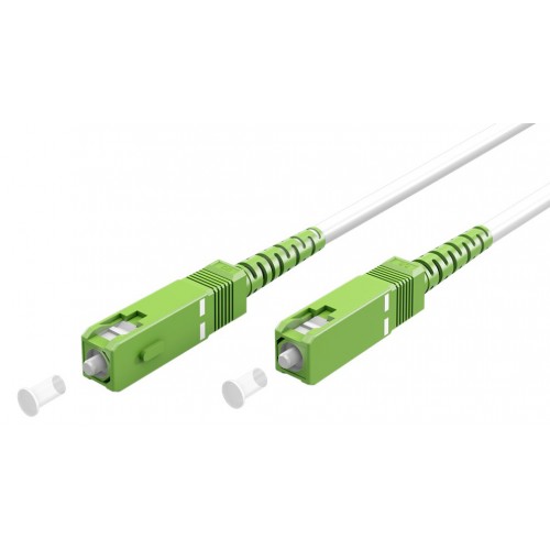GOOBAY καλώδιο οπτικής ίνας SC-APC 59597, Singlemode OS2, 5m, λευκό