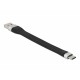 DELOCK καλώδιο USB 3.2 σε USB-C 85771, 3A, 5Gbps, FPC, 13.5cm, μαύρο