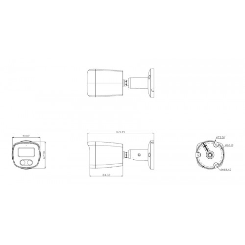 LONGSE IP κάμερα BMSCGC200, 2.8mm, 2MP, αδιάβροχη IP67, PoE