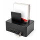 DELOCK docking station για 2.5" ή 3.5" SATA HDD/SSD 64183, 2 θέσεων, με card reader, 5Gbps, clone function, μαύρο