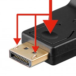 GOOBAY καλώδιο DisplayPort σε VGA 60606, 1080p, 0.15m, μαύρο