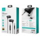 USAMS earphones με μικρόφωνο EP-42, 3.5mm σύνδεση, Φ10mm, 1.2m, μαύρα