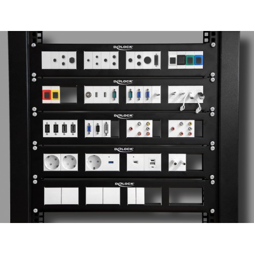 DELOCK module USB θύρα φόρτισης Easy 45 81311, 18W, 45x45mm, λευκό