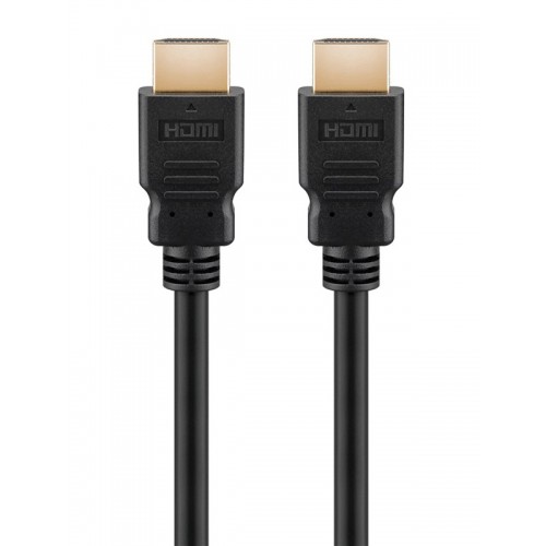 GOOBAY καλώδιο HDMI 2.0 60620 με Ethernet, 4K/60Hz, 18 Gbps, 1m, μαύρο