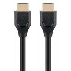 GOOBAY καλώδιο HDMI 2.1 61638, Ethernet, ARC, 8K/60Hz 48 Gbps, 1m, μαύρο