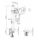 BRATECK βάση γραφείου οθόνης LDT57-C01, 17-32", έως 9kg