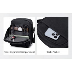 ARCTIC HUNTER τσάντα ώμου K00542, με θήκη tablet 9.7", 4L, μαύρη