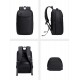 ARCTIC HUNTER τσάντα πλάτης B00555 με θήκη laptop 15.6", 25L, USB, μαύρη