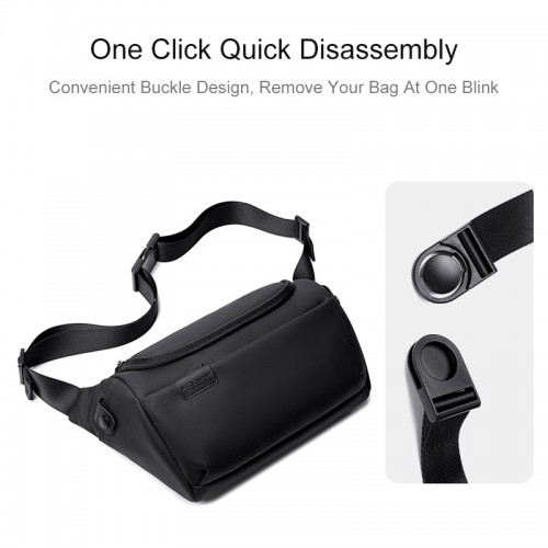 ARCTIC HUNTER τσάντα Crossbody Y00565 με θήκη tablet, 4L, μαύρη
