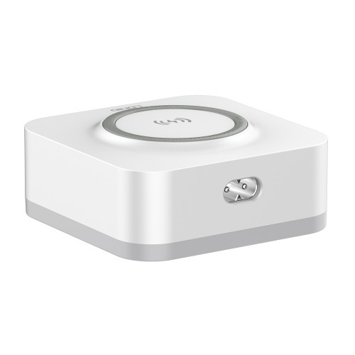 LDNIO σταθμός φόρτισης AW004, USB-C/3x USB/wireless, 32W, PD/QC, λευκός