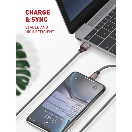 LDNIO καλώδιο Lightning σε USB LS441, 2.4A, 1m, γκρι