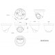 LONGSE υβριδική κάμερα CMSDTHC200FPEW, 2.8mm, 1/3" CMOS, 5MP, IP65