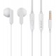 CELEBRAT earphones με μικρόφωνο G23, 3.5mm σύνδεση, Φ14mm, 1.2m, λευκά