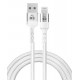 POWERTECH καλώδιο USB σε Lightning PTR-0126, 12W, copper, 1m, λευκό
