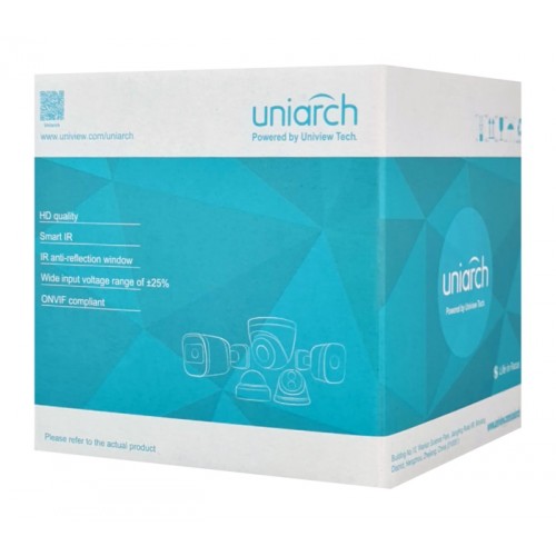 UNIARCH IP κάμερα IPC-T213-APF28W, 2.8mm 3MP, IP67, PoE, LED, IR 30m