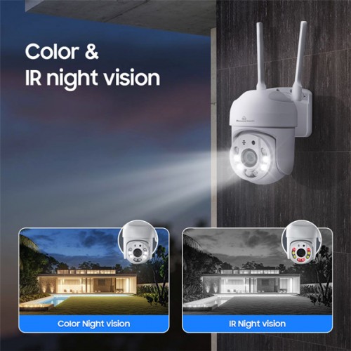 POWERTECH smart κάμερα PT-1144, 2MP, Wi-Fi, PTZ, IP65
