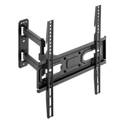 POWERTECH επιτοίχια βάση τηλεόρασης PT-1131, 32-55", έως 35kg, full motion