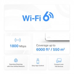 MERCUSYS Mesh Wi-Fi 6 System Halo H70X, 1.8Gbps Dual Band, 3τμχ, V. 1.20
