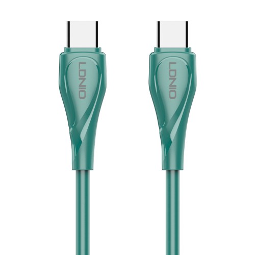 LDNIO καλώδιο USB-C σε USB-C LC611C, 65W PD, 1m, πράσινο