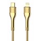 LDNIO καλώδιο Lightning σε USB-C LC651I, 30W, 1m, χρυσό