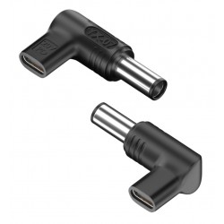 POWERTECH αντάπτορας τροφοδοσίας laptop YX-07, USB-C σε HP 7.4x5mm, μαύρος