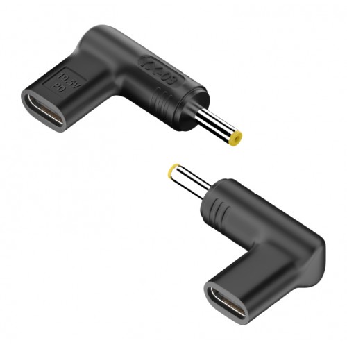 POWERTECH αντάπτορας τροφοδοσίας laptop YX-03, USB-C σε HP 4x1.7mm, μαύρος