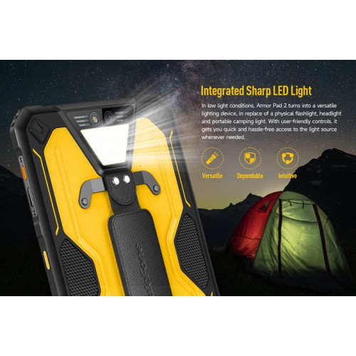 ULEFONE tablet Armor Pad 2, 11" 8/256GB, 18600mAh, IP68/IP69K, 4G, μαύρο