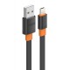 CELEBRAT καλώδιο Lightning σε USB CB-33L, flat, 2.4A, 1m, μαύρο