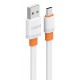 CELEBRAT καλώδιο USB-C σε USB CB-33C, flat, 3A, 1m, λευκό