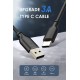 CABLETIME καλώδιο USB-C σε USB CT-CMAMN1, 3A, 480Mbps, 1m, μπλε