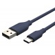 CABLETIME καλώδιο USB-C σε USB CT-CMAMN1, 3A, 480Mbps, 1m, μπλε
