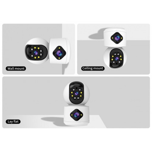 VSTARCAM smart κάμερα C992DR, 3MP, dual lens, WiFi, PTZ, SD