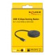 DELOCK docking station για M.2 NVMe/SATA SSD 64254, 10Gbps, μαύρο
