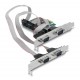 DELOCK κάρτα επέκτασης PCIe σε 4x RS-232 90410, 115.2Kbps